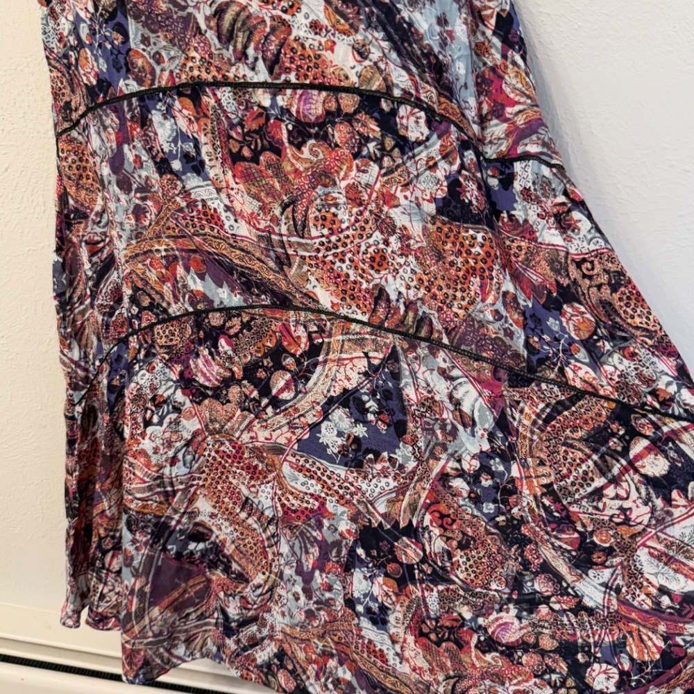 Peruvian Connection Viscose Patterned Maxi Dress … - image 4